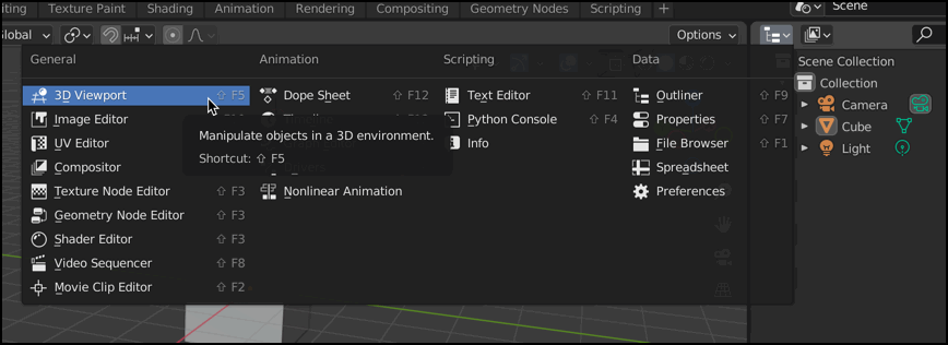 editor type options